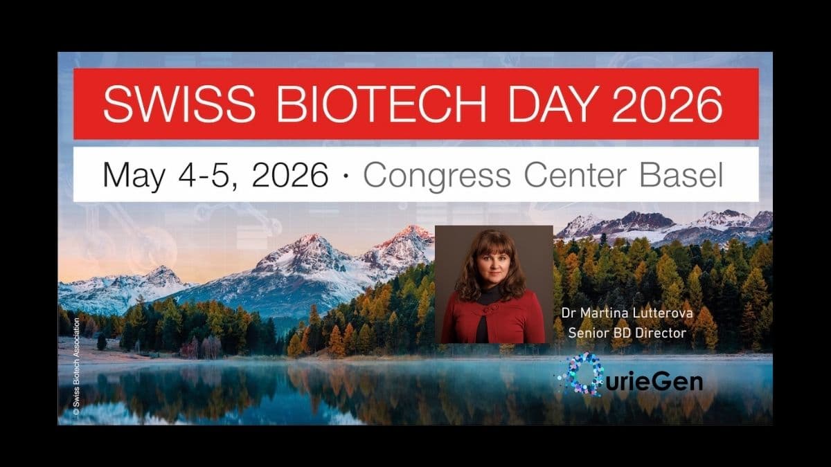 QurieGen at Swiss Biotech Day 2026: Partnering in Drug Discovery, Biotech Collaboration, and Investment